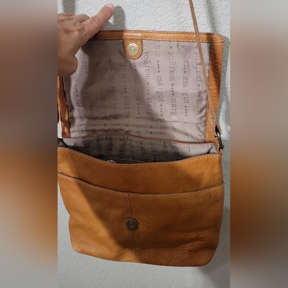 Margot Camel 100% Leather  Bag - Picture 8 of 16